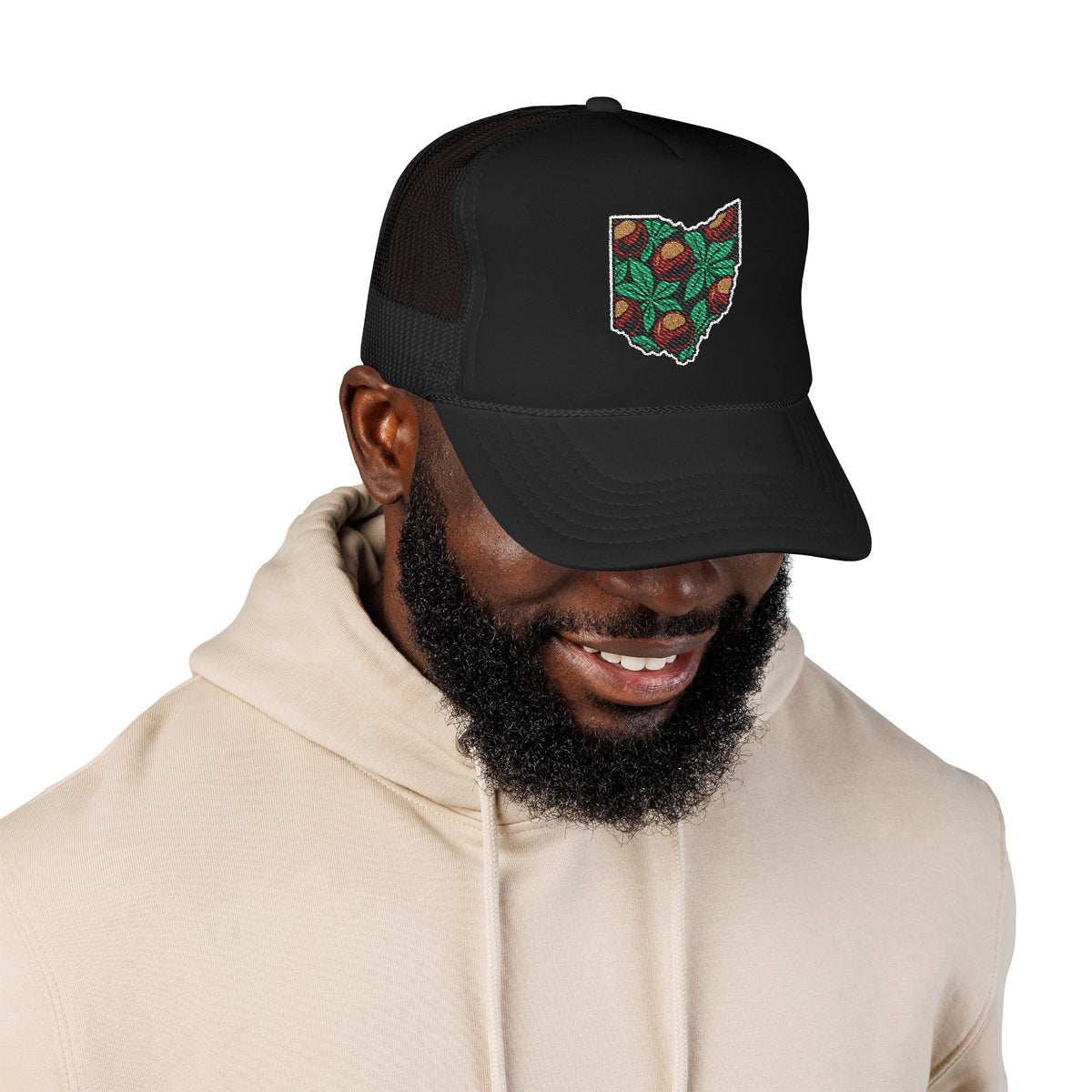 Ohio Buckeye Botanical Embroidered Hat