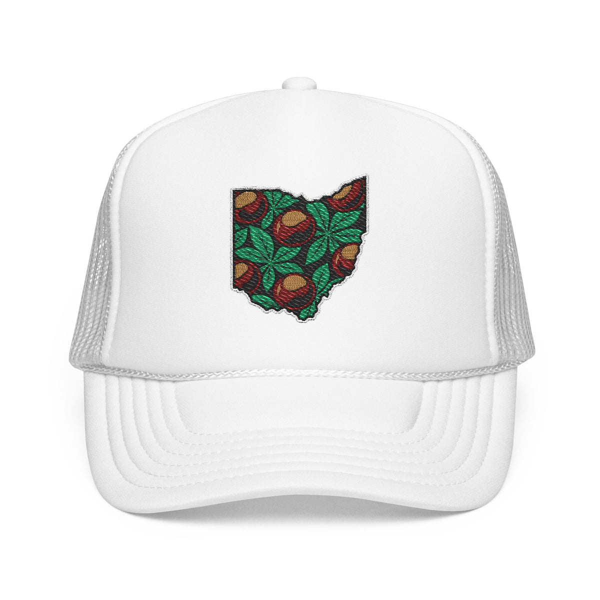Ohio Buckeye Botanical Embroidered Hat