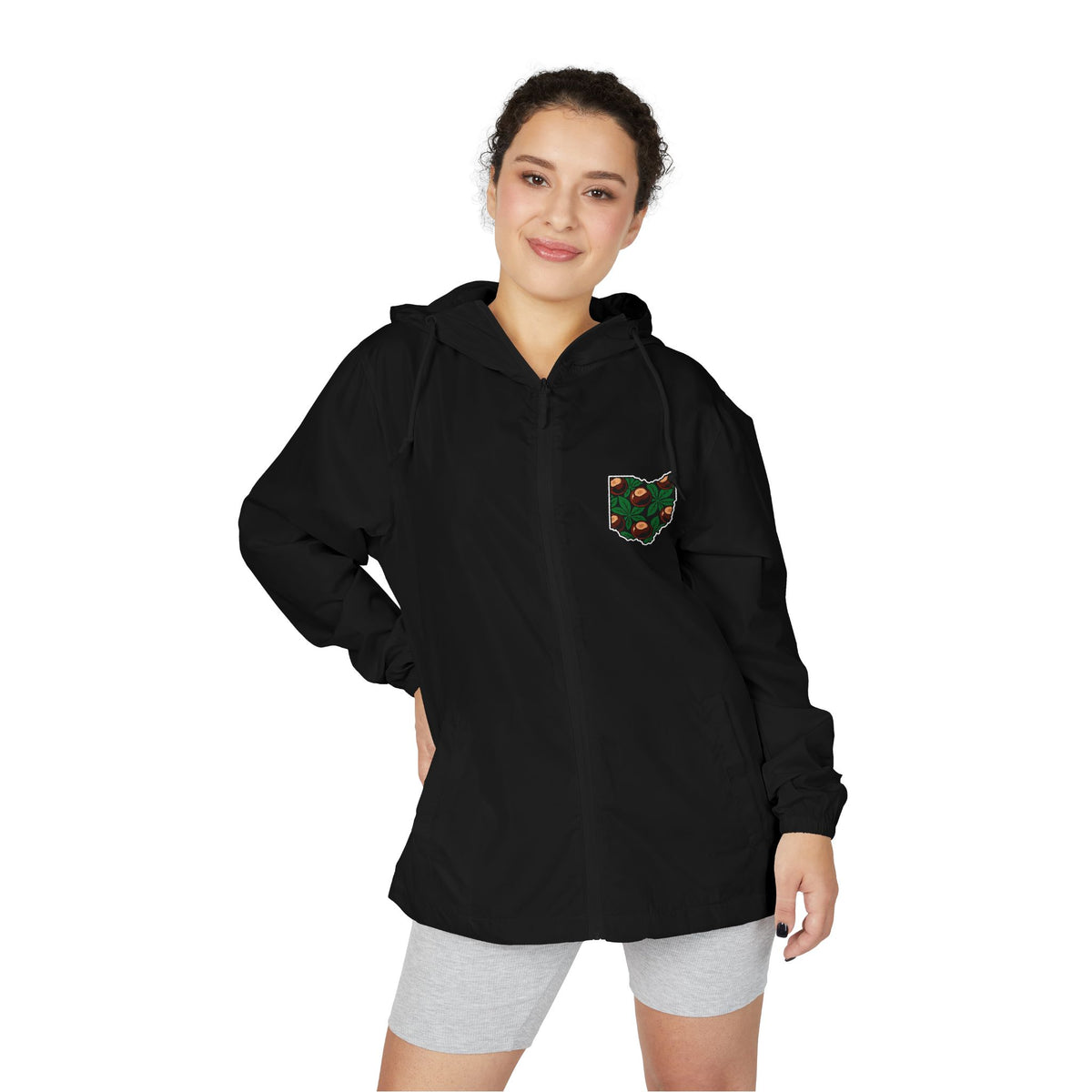 Ohio Buckeye Botanical Full-Zip Windbreaker Jacket