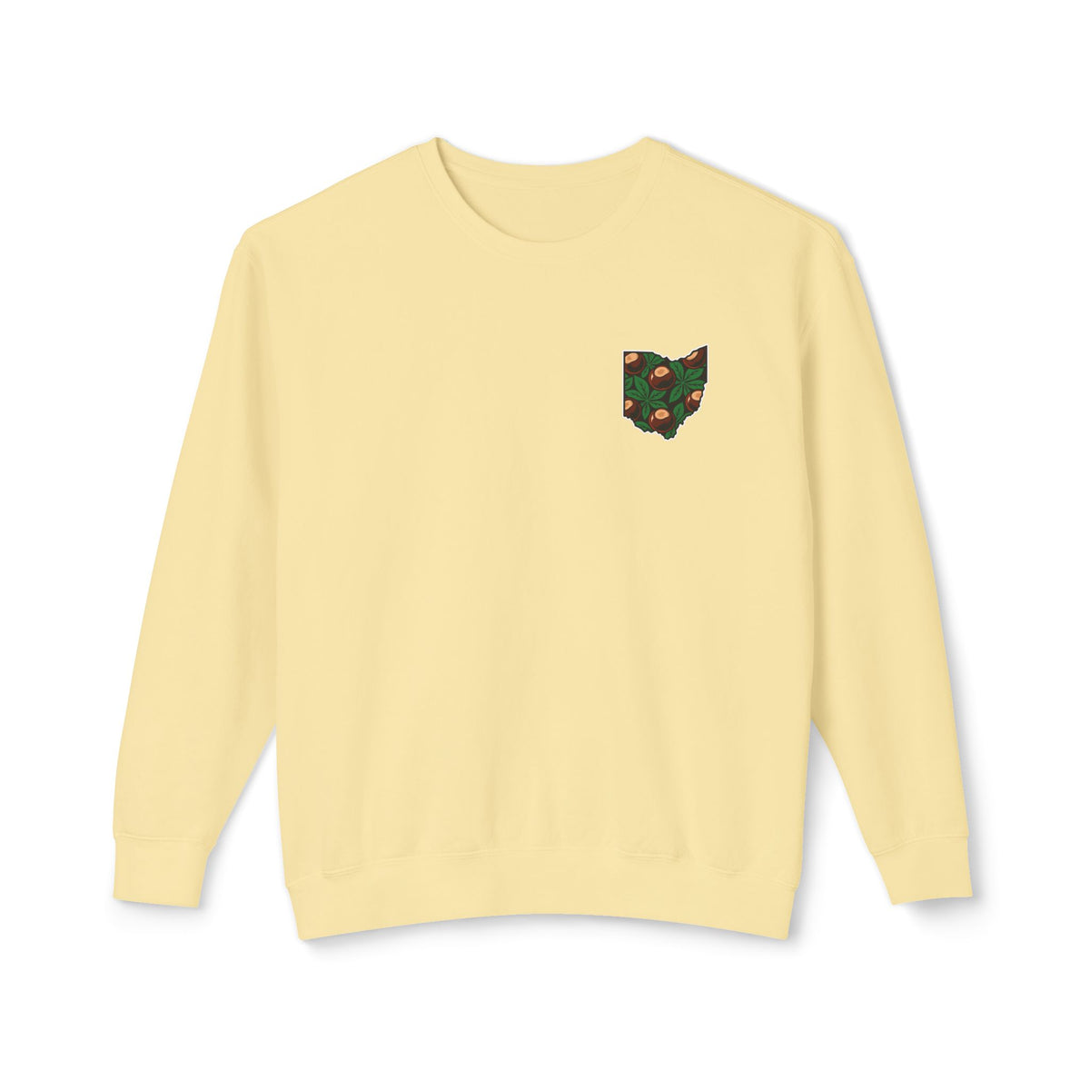 Ohio Buckeye Botanical Lightweight Crewneck Sweatshirt