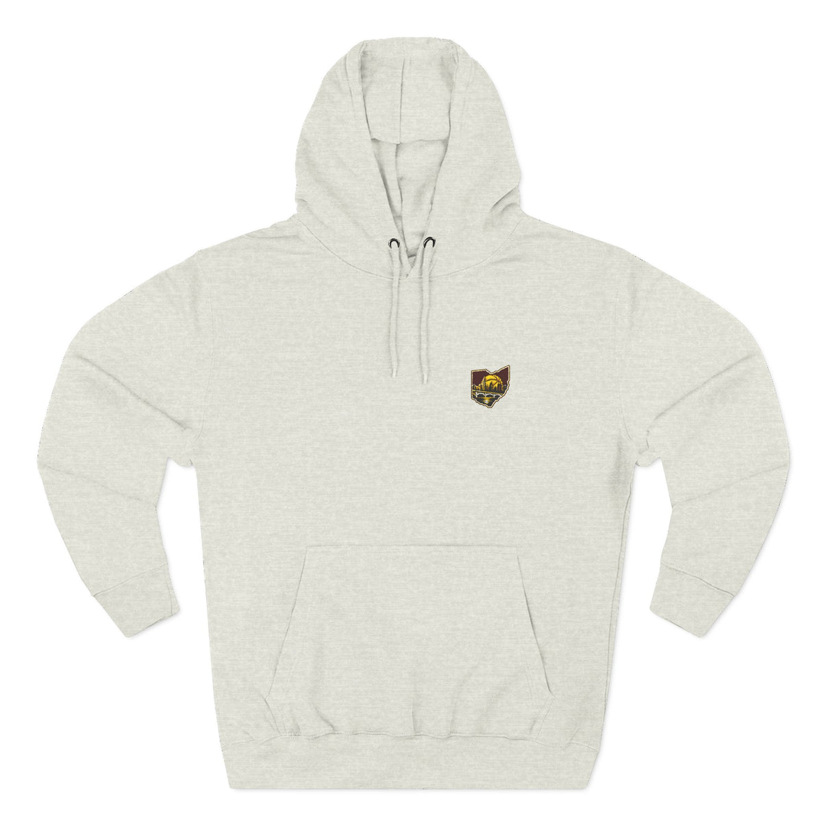 Ohio Basketball Embroidered Three-Panel Fleece Hoodie