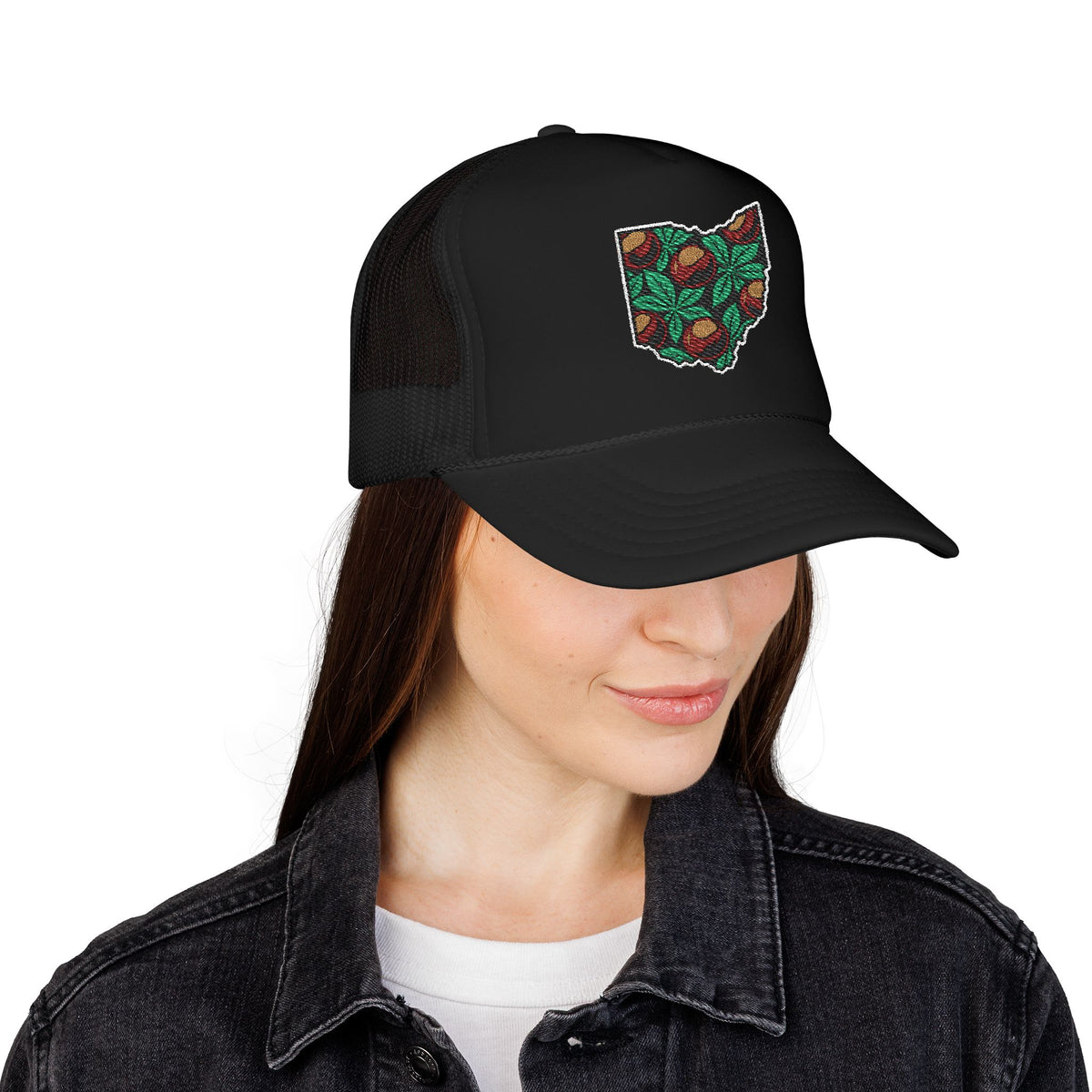 Ohio Buckeye Botanical Embroidered Hat