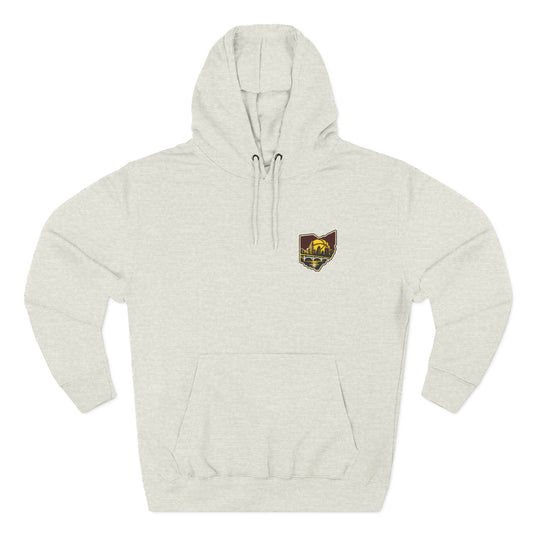 OH10 Basketball Embroidered Three-Panel Fleece Hoodie