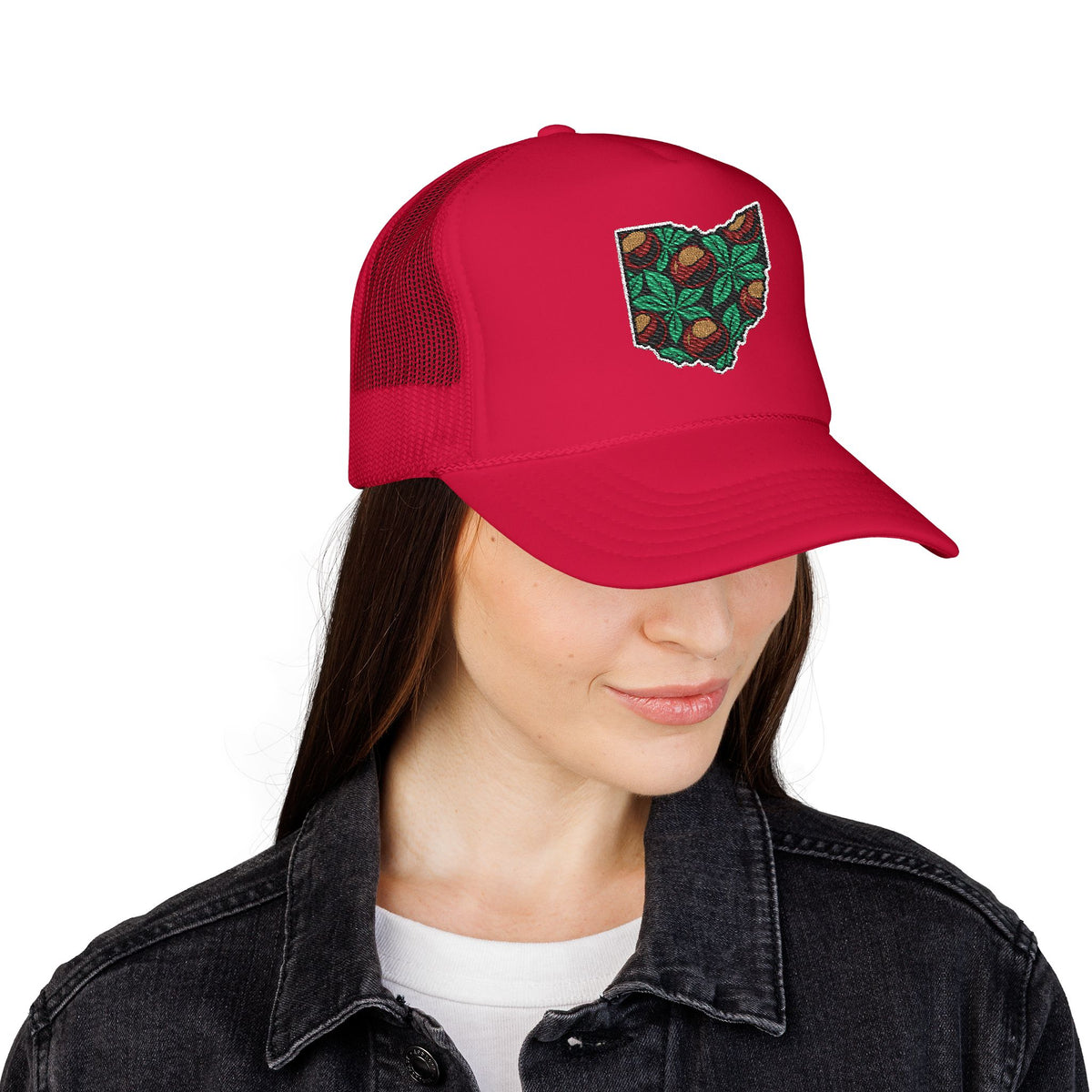 Ohio Buckeye Botanical Embroidered Hat