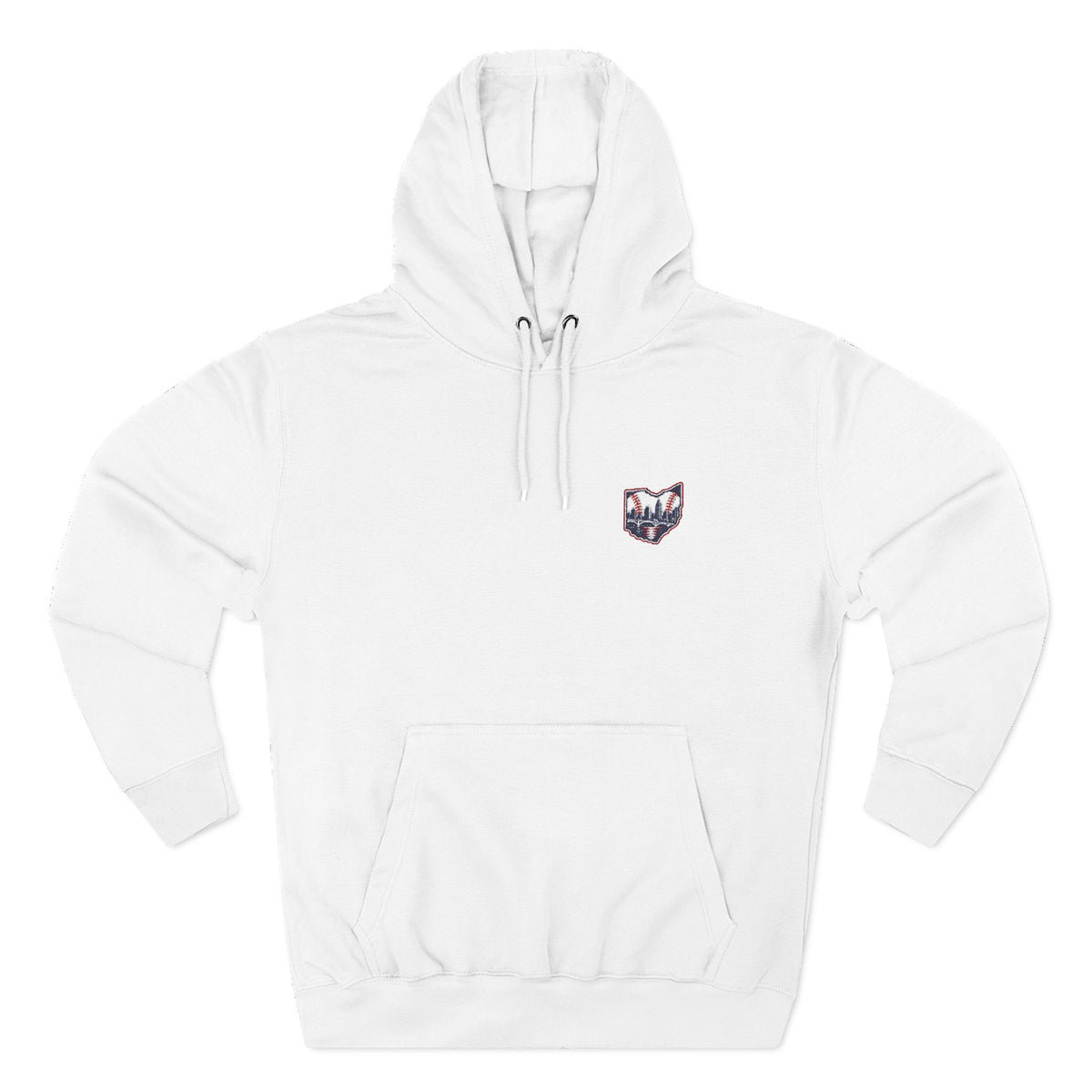 Ohio Baseball Land Embroidered Three-Panel Fleece Hoodie