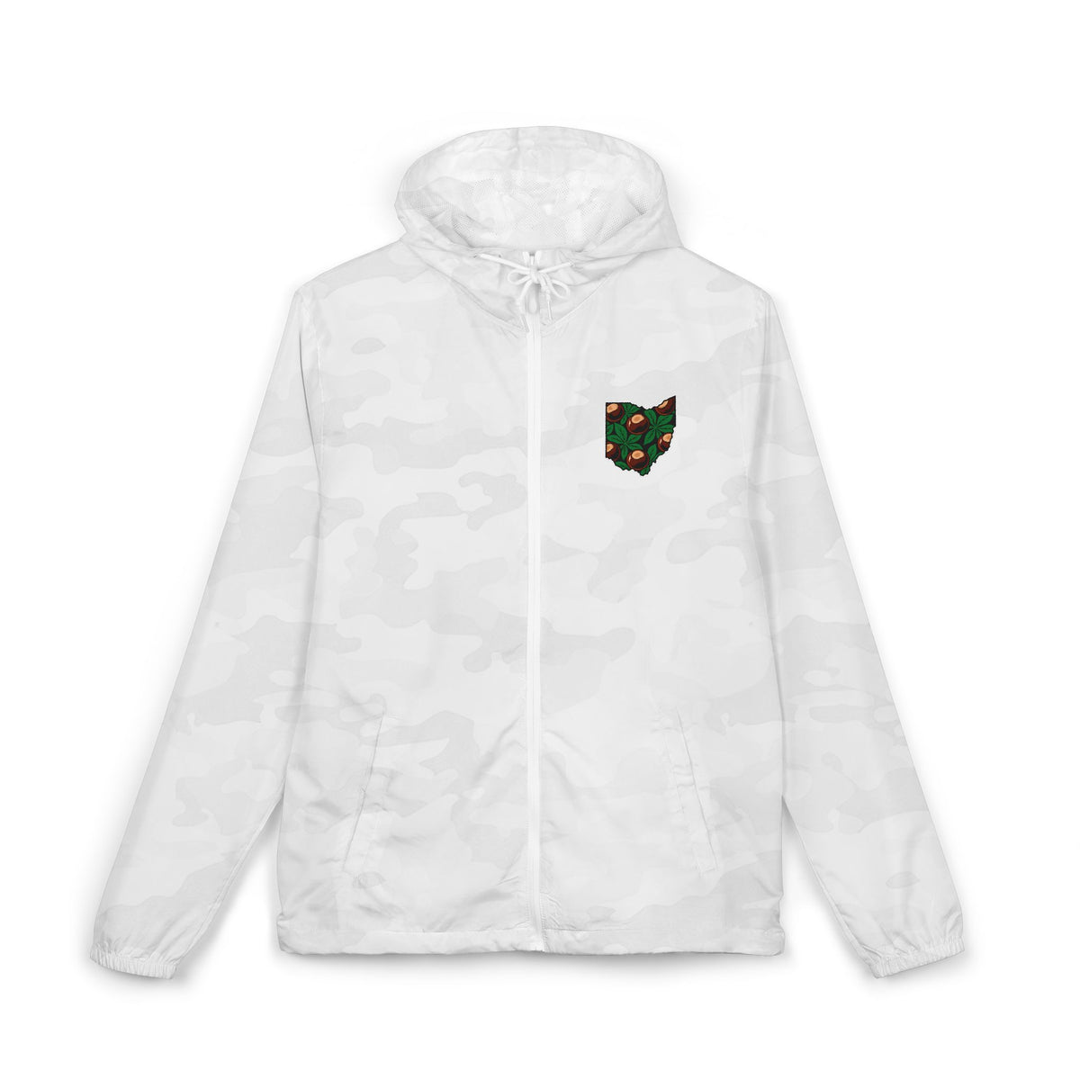 Ohio Buckeye Botanical Full-Zip Windbreaker Jacket