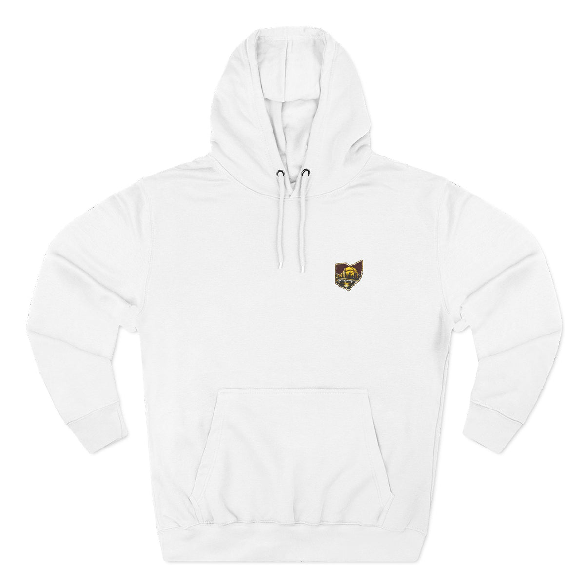 Ohio Basketball Embroidered Three-Panel Fleece Hoodie