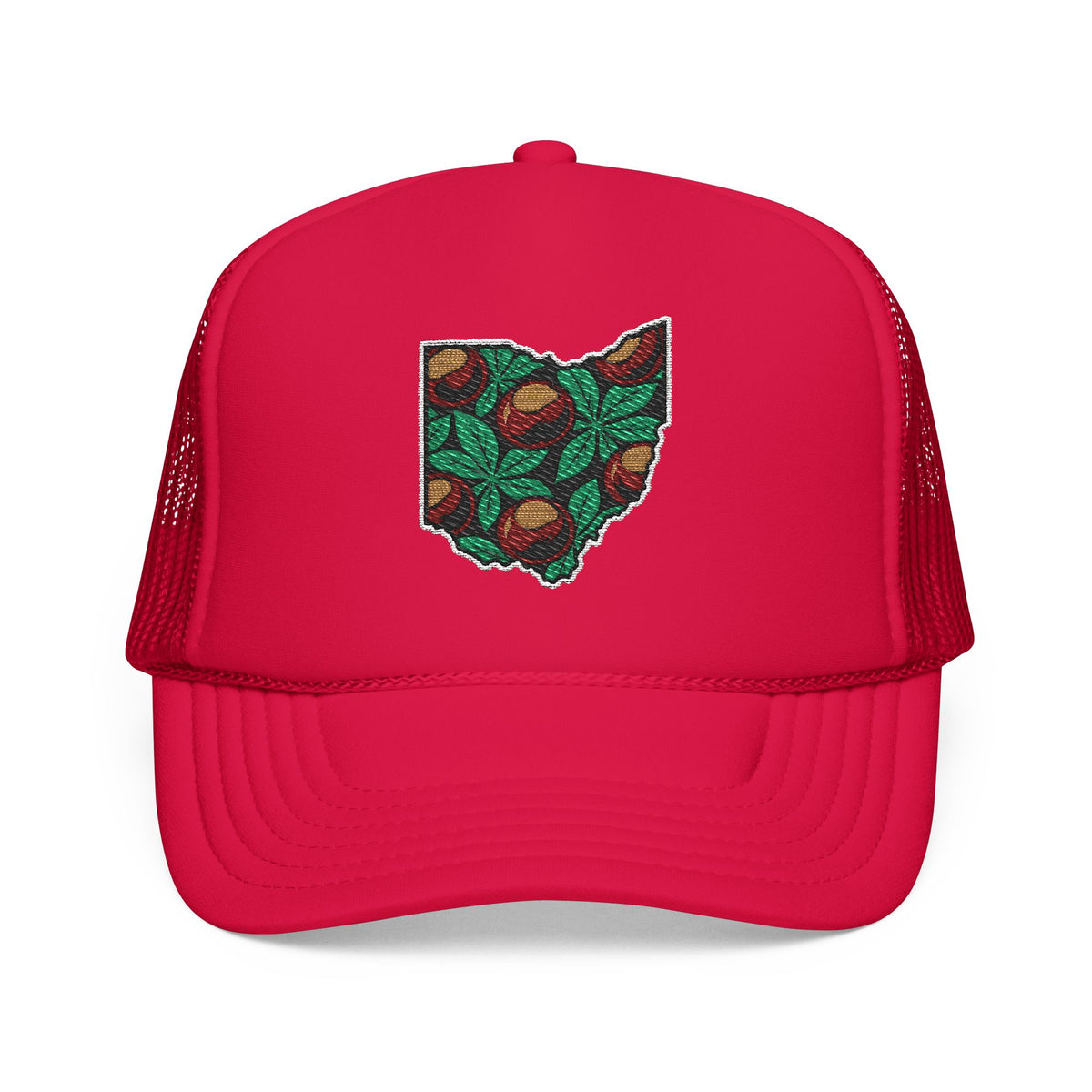 Ohio Buckeye Botanical Embroidered Hat