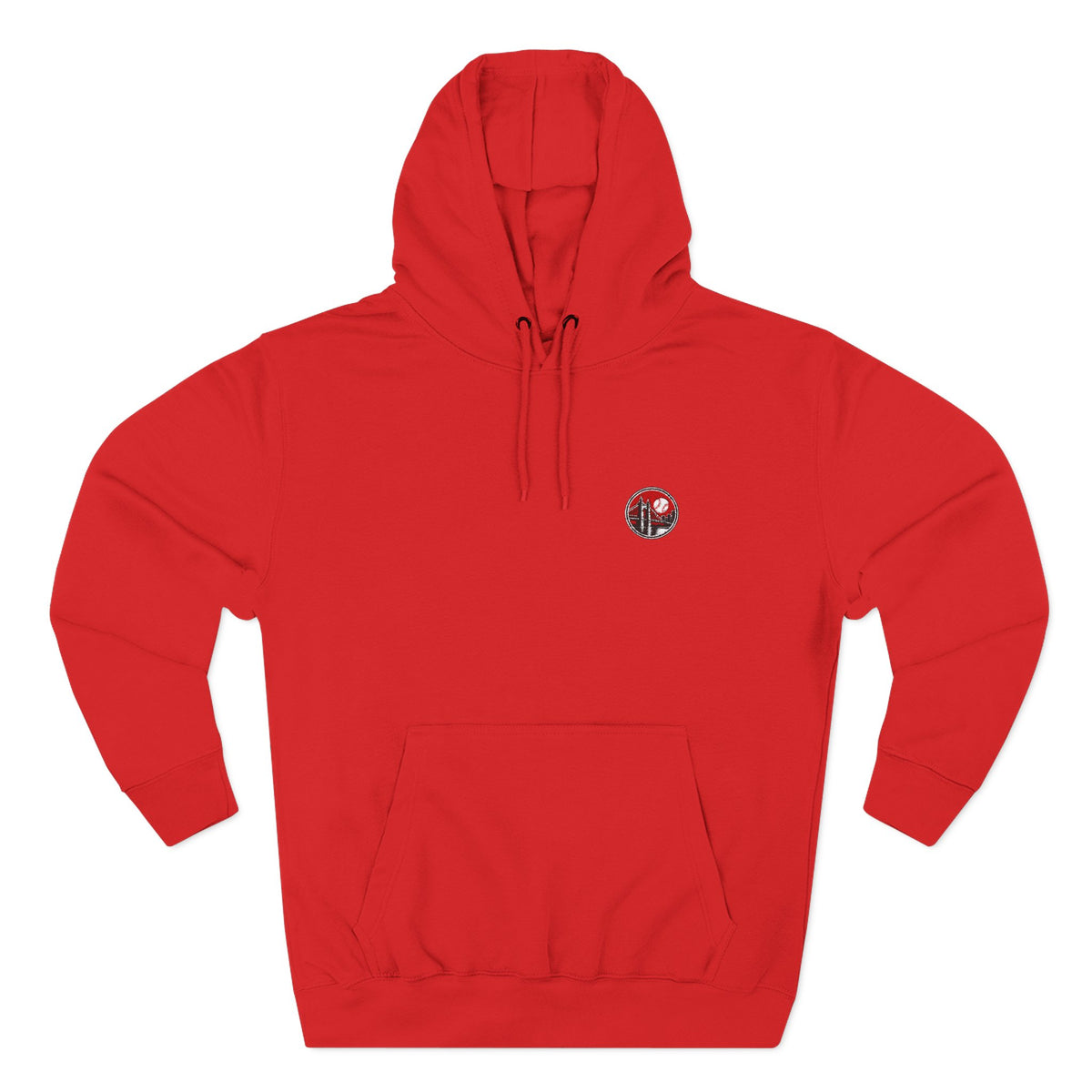 Ohio Queen Baseball Embroidered Three-Panel Fleece Hoodie