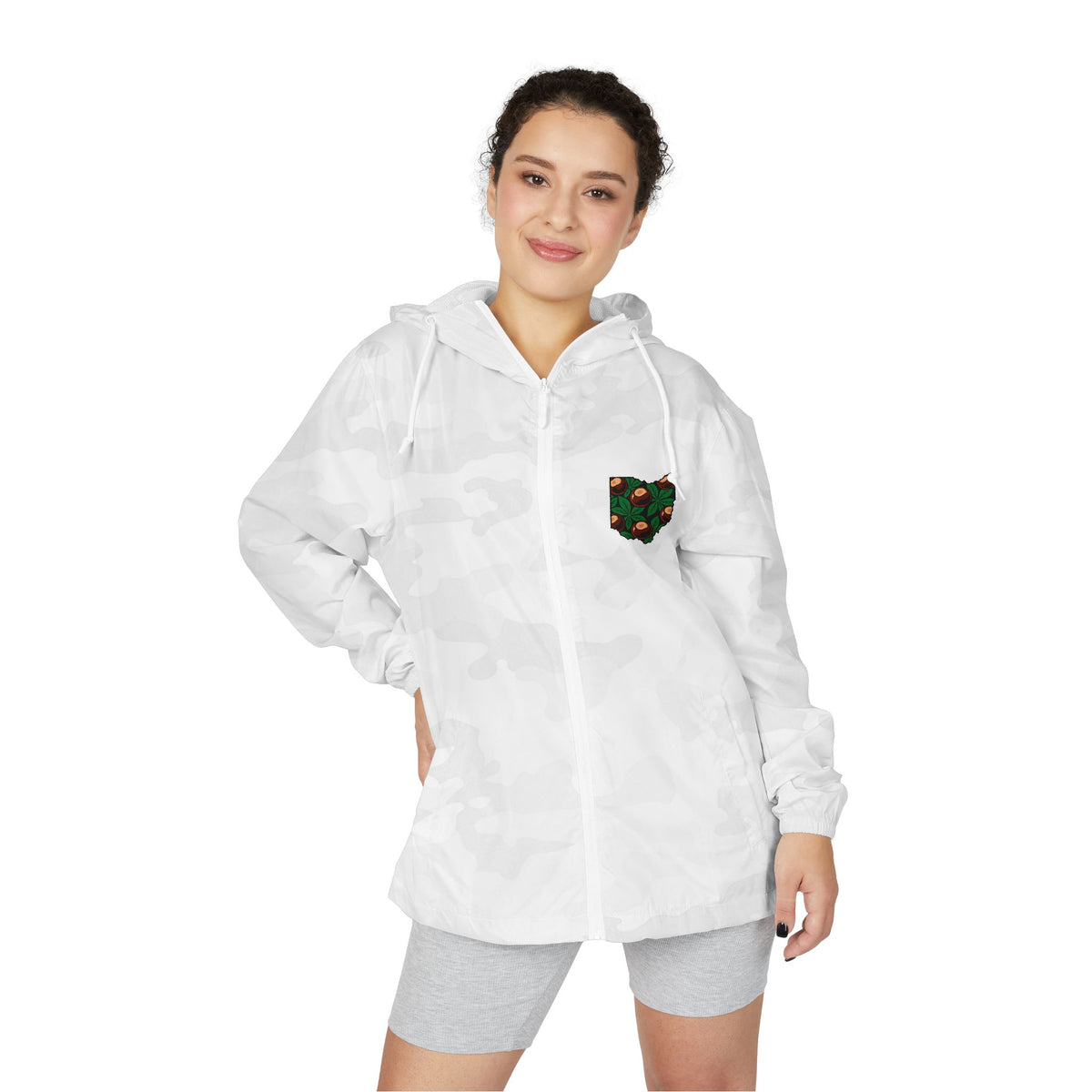 Ohio Buckeye Botanical Full-Zip Windbreaker Jacket