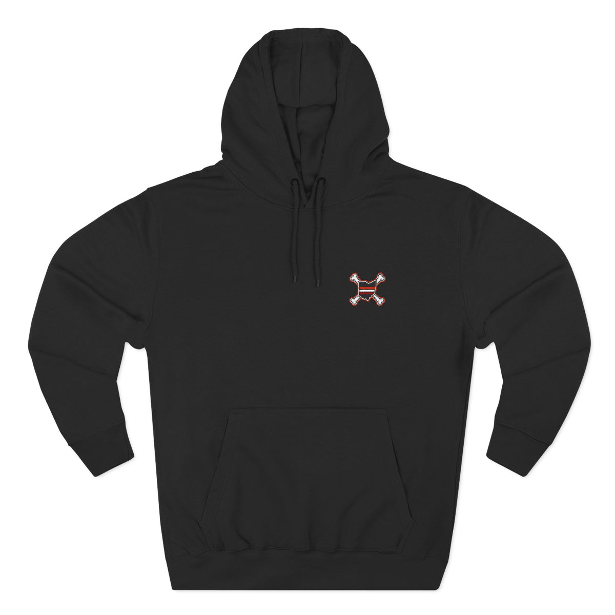 Ohio Bone Yard Embroidered Three-Panel Fleece Hoodie