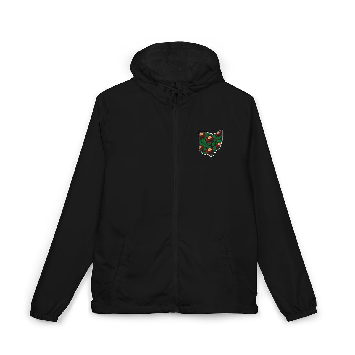 Ohio Buckeye Botanical Full-Zip Windbreaker Jacket
