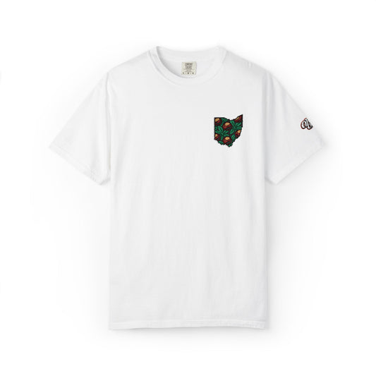 OH10 Buckeye Botanical Embroidered SS