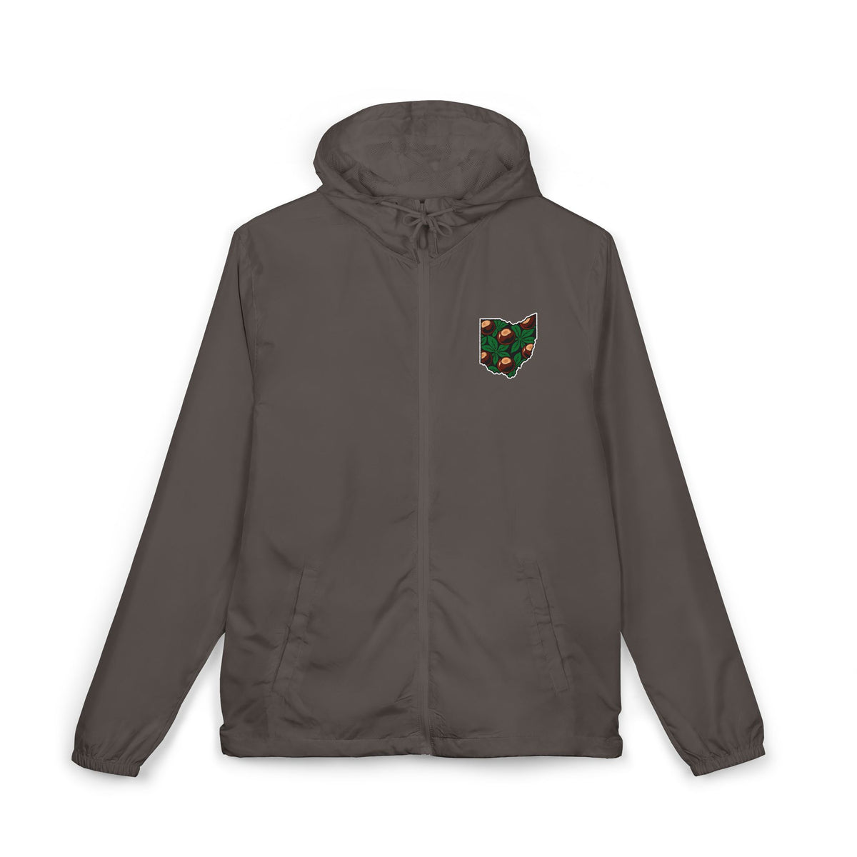 Ohio Buckeye Botanical Full-Zip Windbreaker Jacket