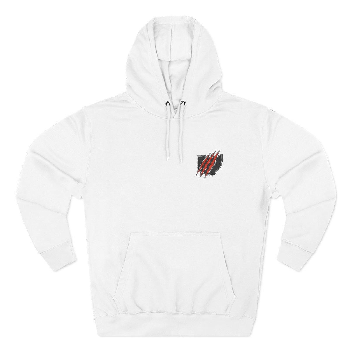 Ohio Claw Embroidered Three-Panel Fleece Hoodie