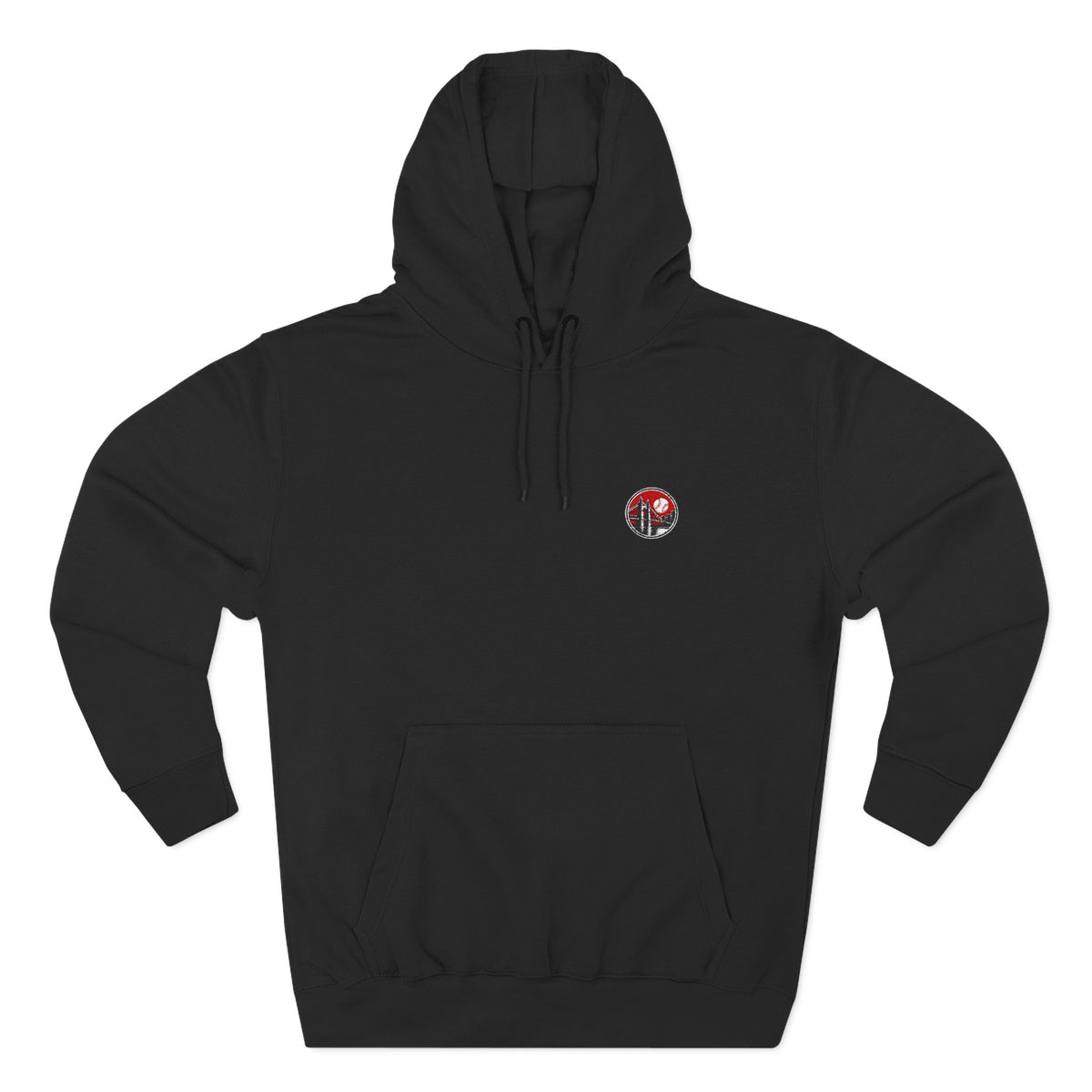 Ohio Queen Baseball Embroidered Three-Panel Fleece Hoodie