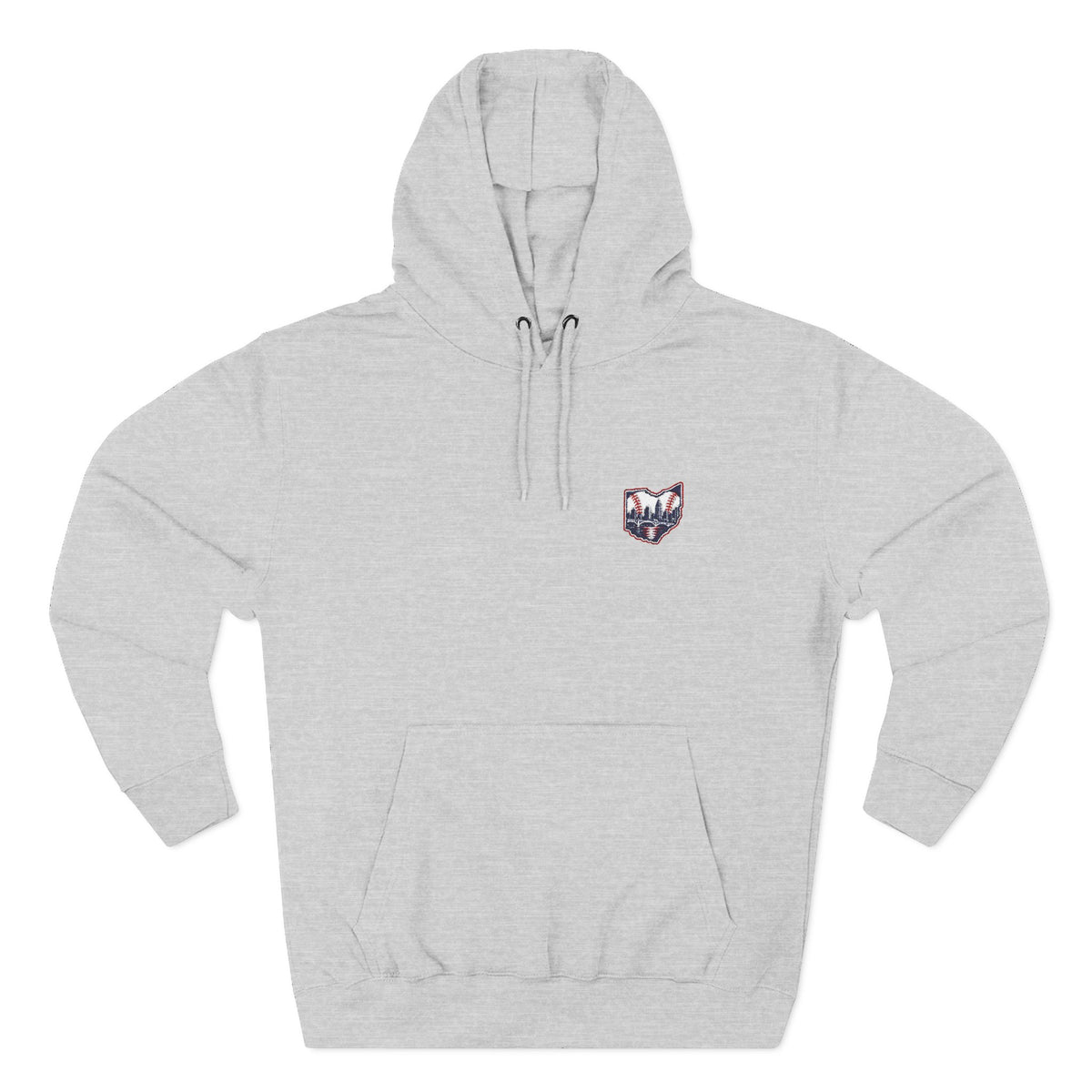 Ohio Baseball Land Embroidered Three-Panel Fleece Hoodie